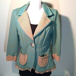 Cute Unique Vintagesque Blazer by Nick & Mo